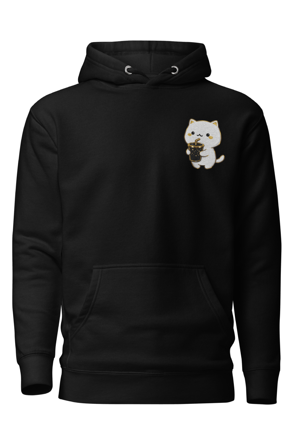 Minimalistischer schwarzer Zelyor Hoodie